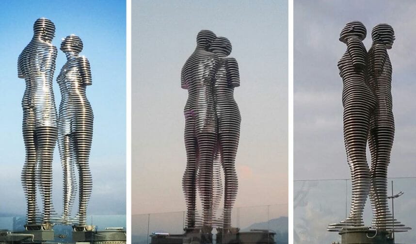 Скульптура Али и Нино (Мужчина и Женщина) в Батуми