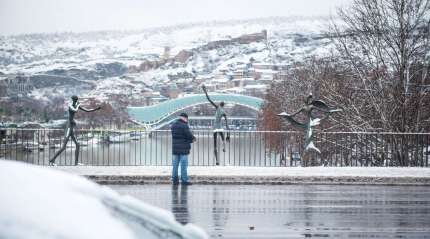 Тбилиси в снегу. Февраль 2021